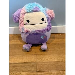 Squishmallows Eden Plush 12” Pastel Purple Blue Pink Fuzzy Hood NWT